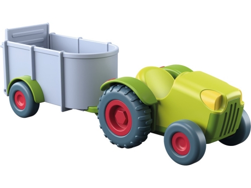 Haba Little Friends Traktor mit Anhänger
